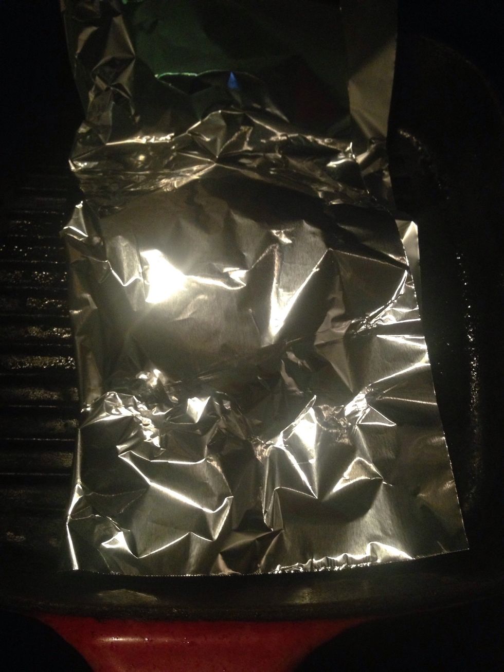 I find it helps to covered in foil to help it cook all the way through