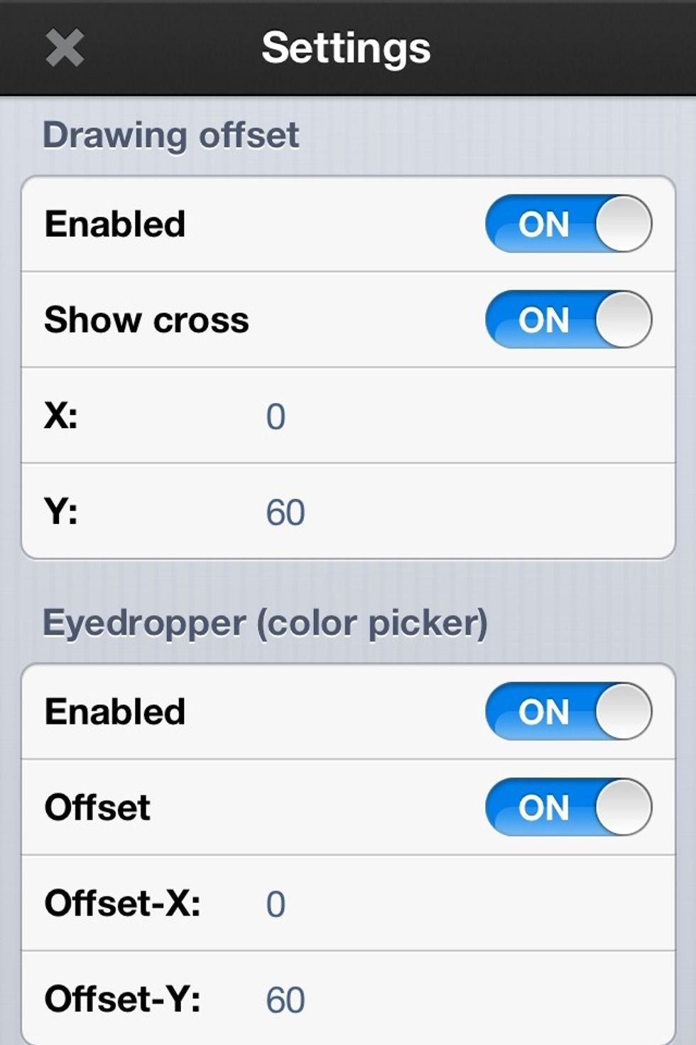 I find this useful when using the Offset drawing. The drawing point always appears above your finger. So sometimes it's easier to use at different angles.