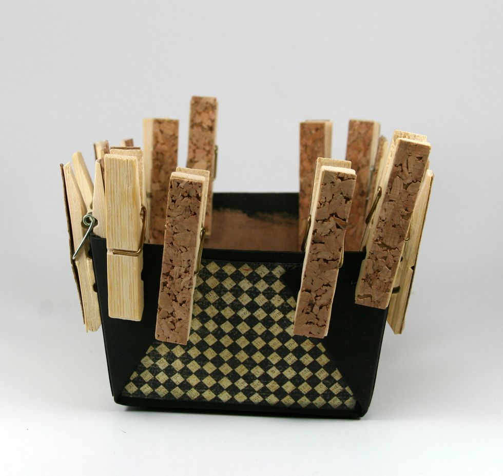 I finished the ends with the patterned papers tucked under to avoid the bulkiness of the flaps.