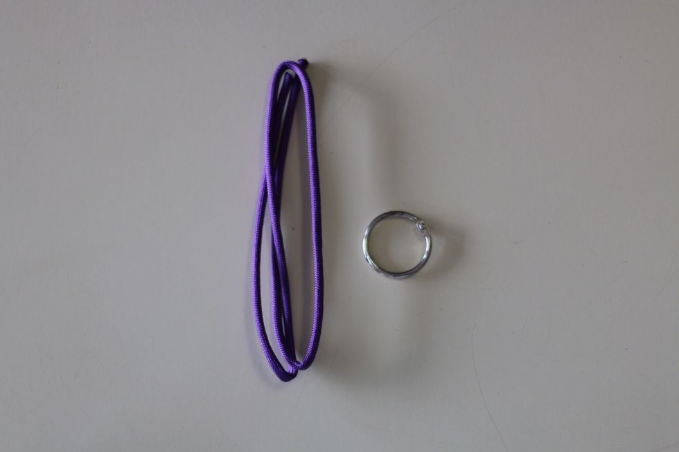 I found some scrap cord and decided to use it, you can cut a new length or find scrap cord.