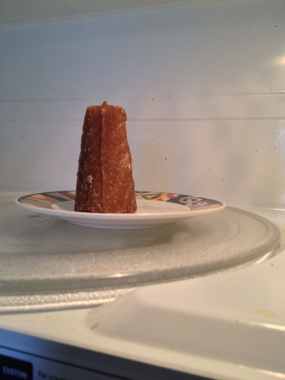 I found some tips and put the block into microwave for 20 seconds.