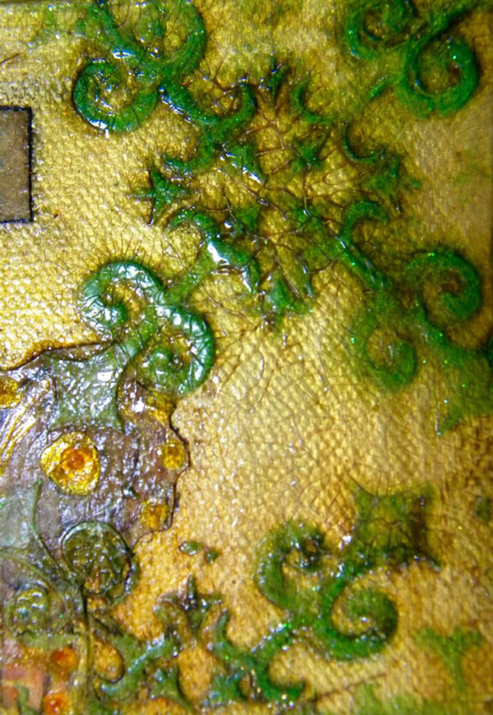 I found that adding heavy crackle medium works much better. The thin areas barely cracked.