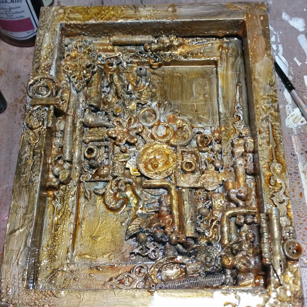 I gave everything 2 coats for good coverage.