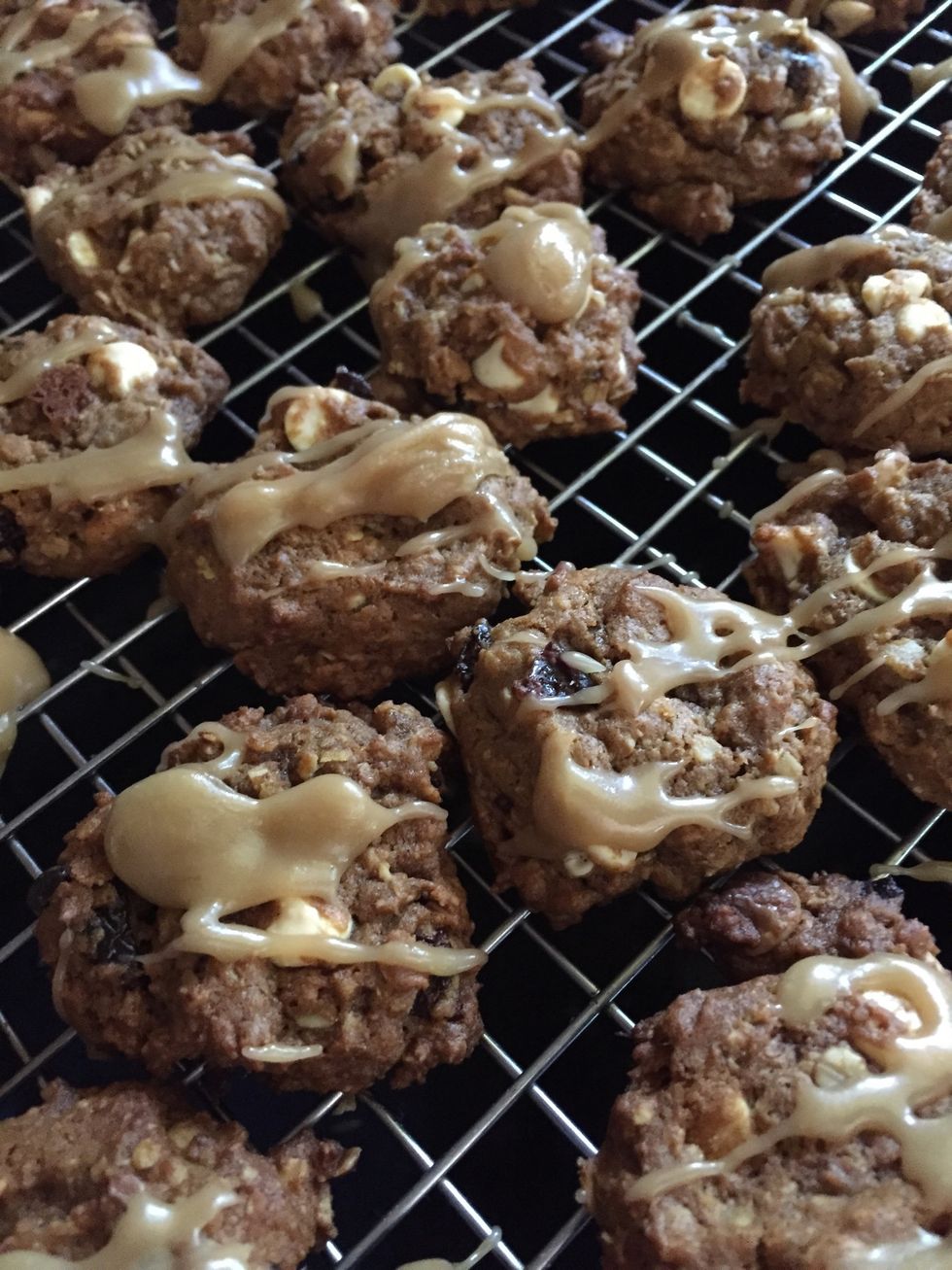 I glaze mine with a brown sugar icing (from my pull apart cinnamon roll loaf snapguide) but these are wonderful either way. Icing or no icing ..but you should totally do the icing!