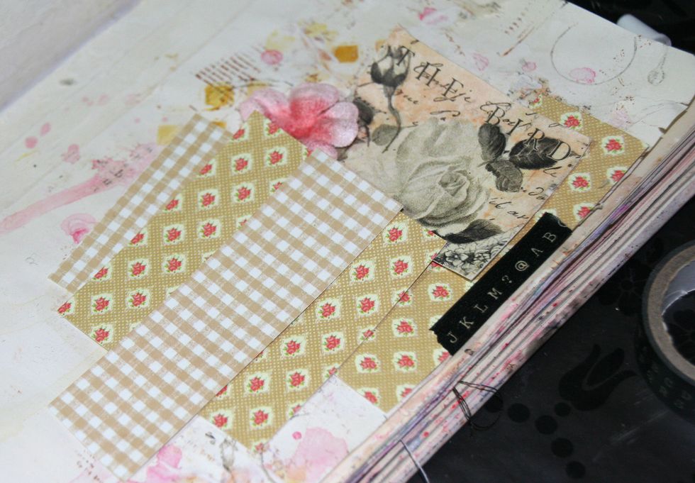 I glued more papers...