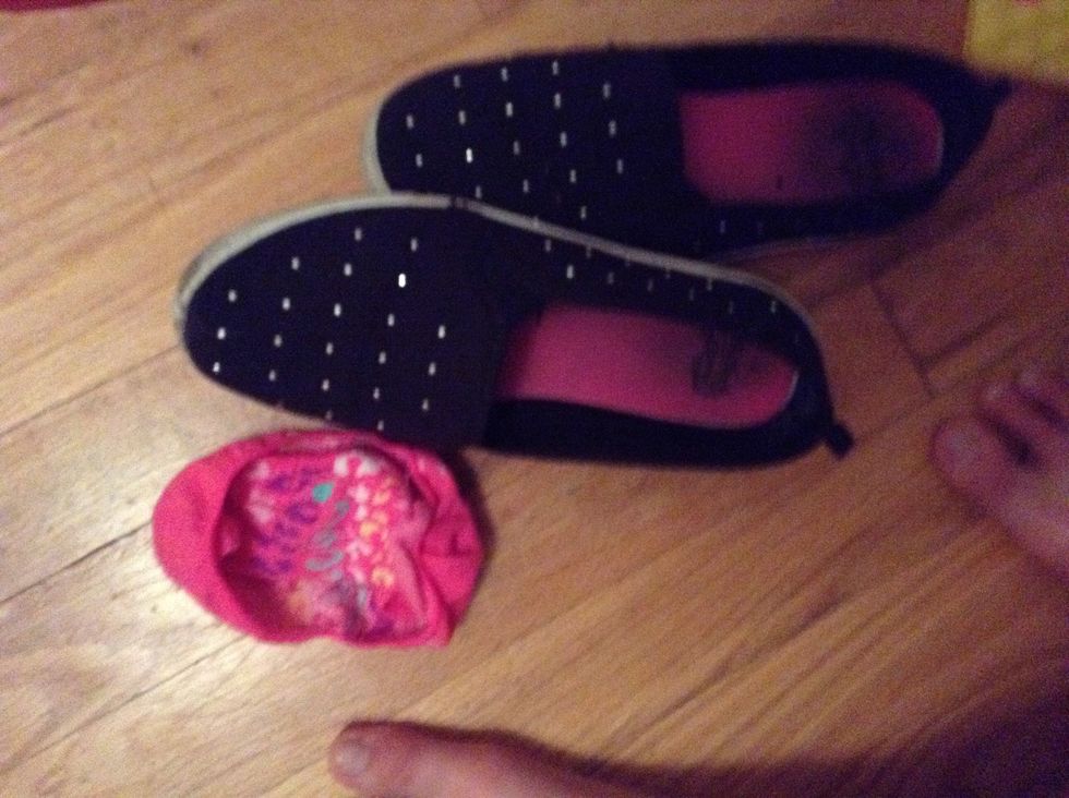 I got it from these shoes! I suggest using no-show socks! (The pink things)