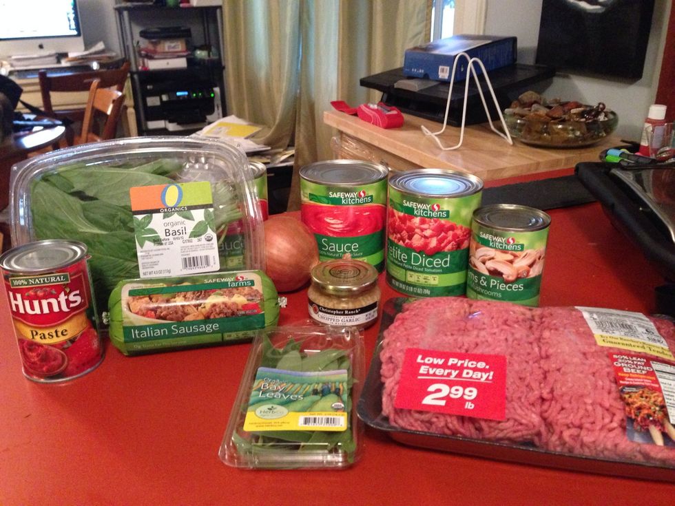 I got mostly canned supplies at Safeway.