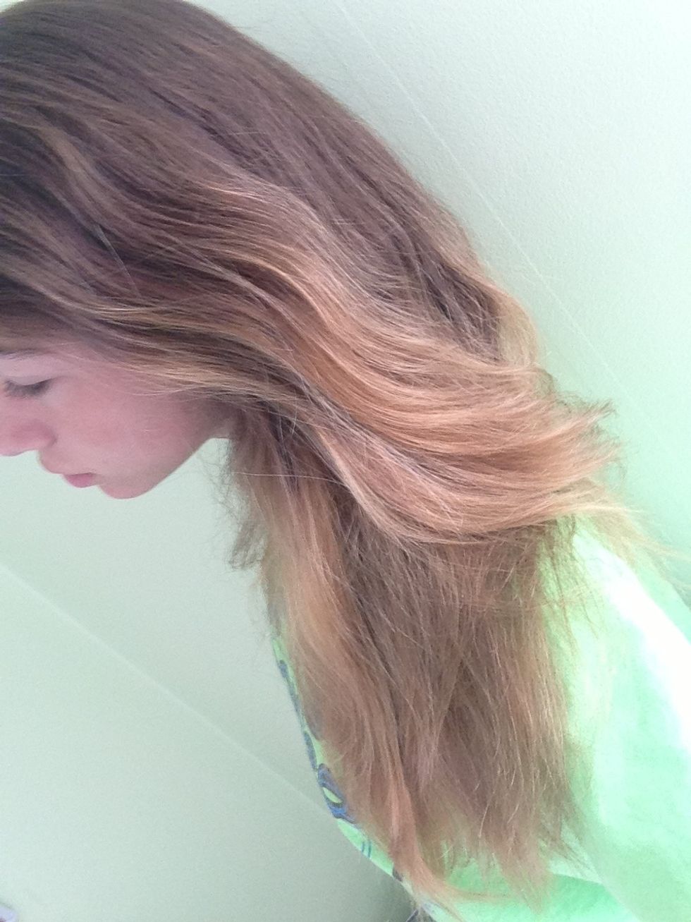 I got my hair ombr\u00e9'd about 2 weeks ago! I have never dyed my hair in my life, nonetheless bleached it. I also got a little trim too, which I would recommend if you want to start fresh with the dyeing