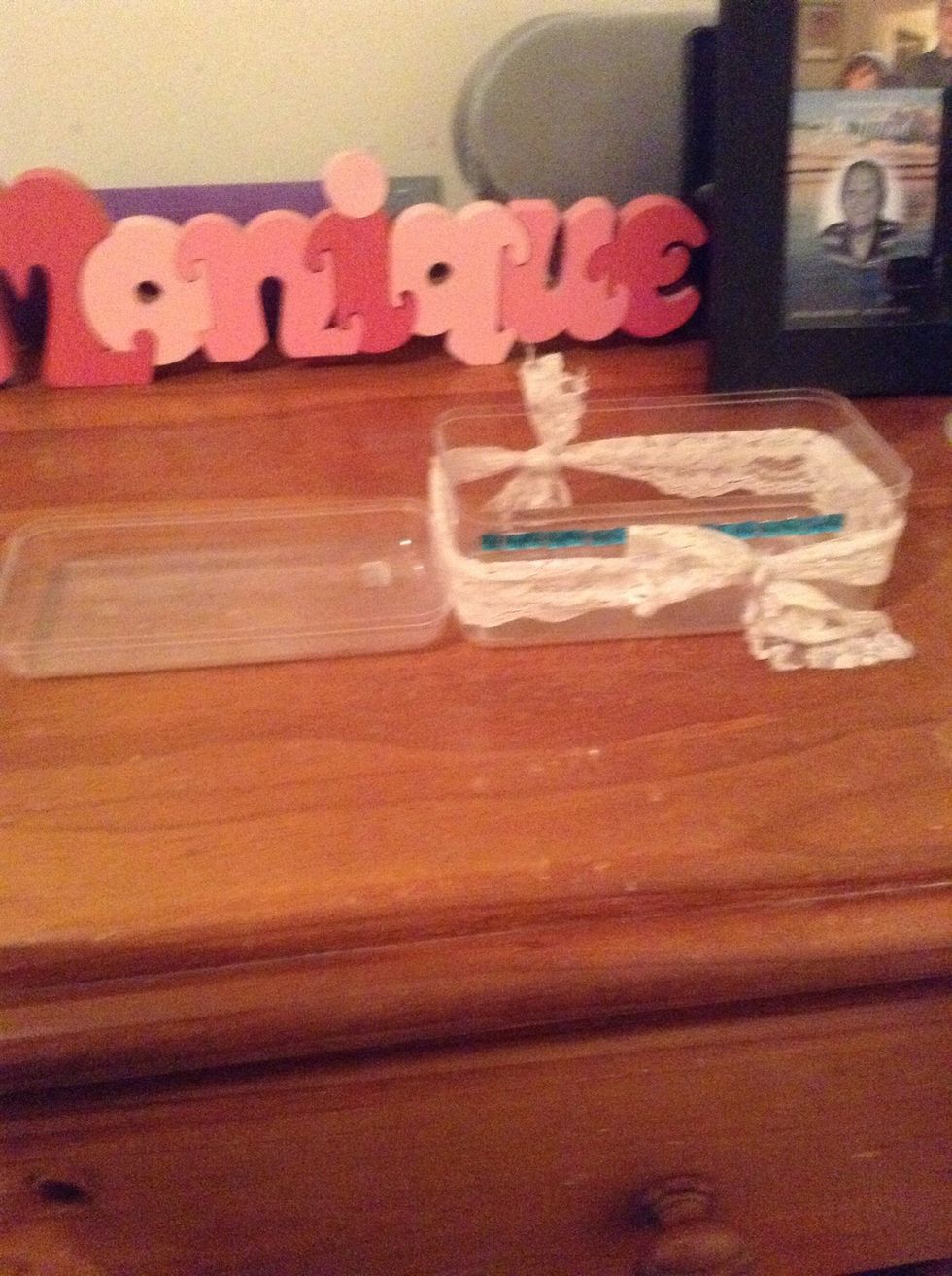 I got these Ferraro rochere lid and box and I popped in some stuff