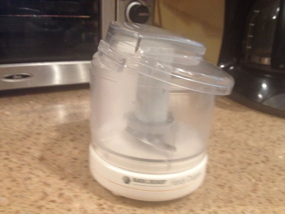 I got this chopper for 8$ at Walmart and have had it for 15 years- this along with a steamer makes this recipe a breeze.
