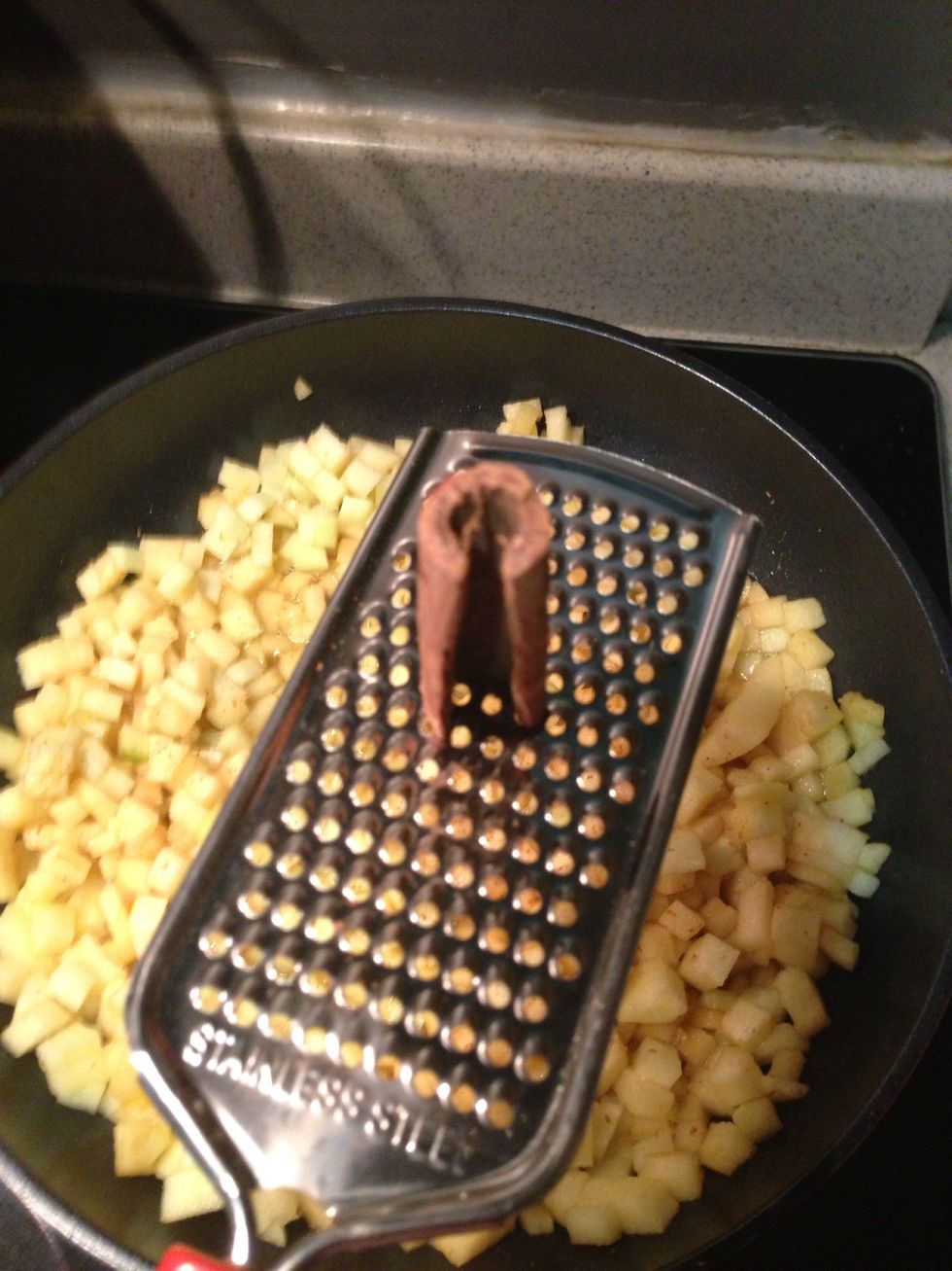 I grated cinnamon cause I think It taste better and the aroma is stronger.