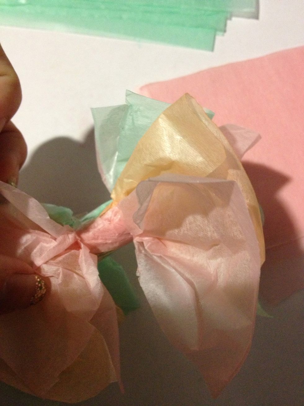 I had 6-7 layer of paper, then tape it using your scotch tape in the centre to hold it