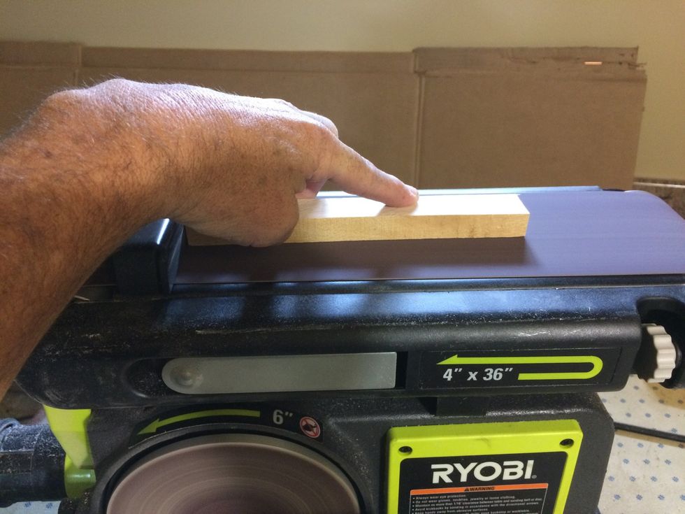 I had a belt sander to make sanding easier. Now if you had rough wood and that's the look you like then no sanding is necessary.