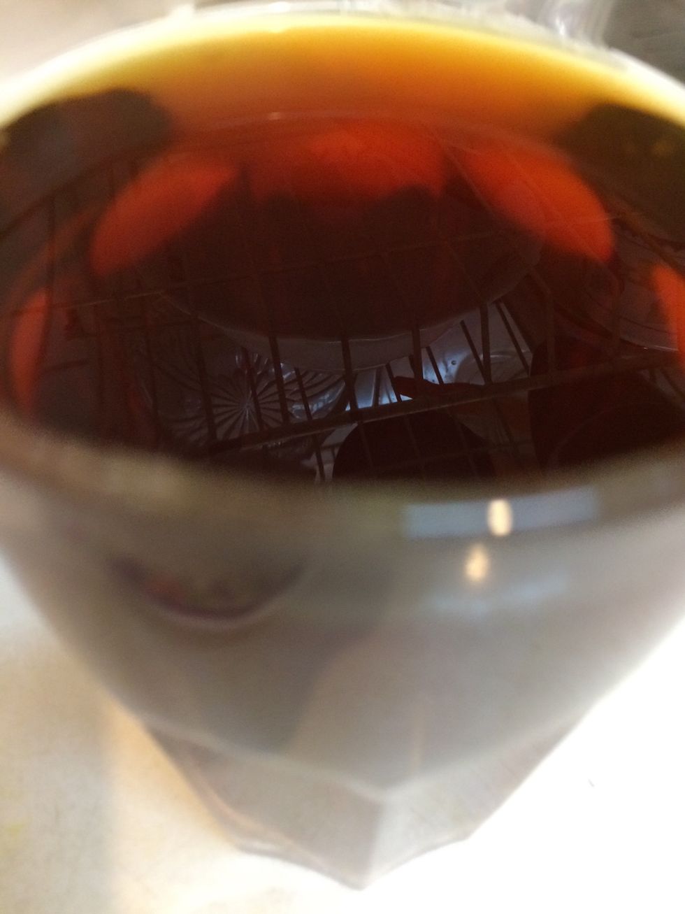 I had already made simple black tea by heating water, adding tea in it and letting it come to a boil. Or you can take boiling hot water, put a tea bag in it and let it steep until nice color comes out