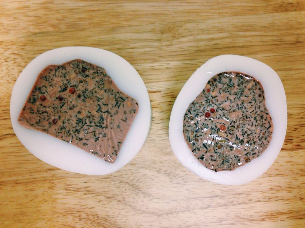 I had extra soap mixture so I poured it into a different mold. There will be no wasting here!