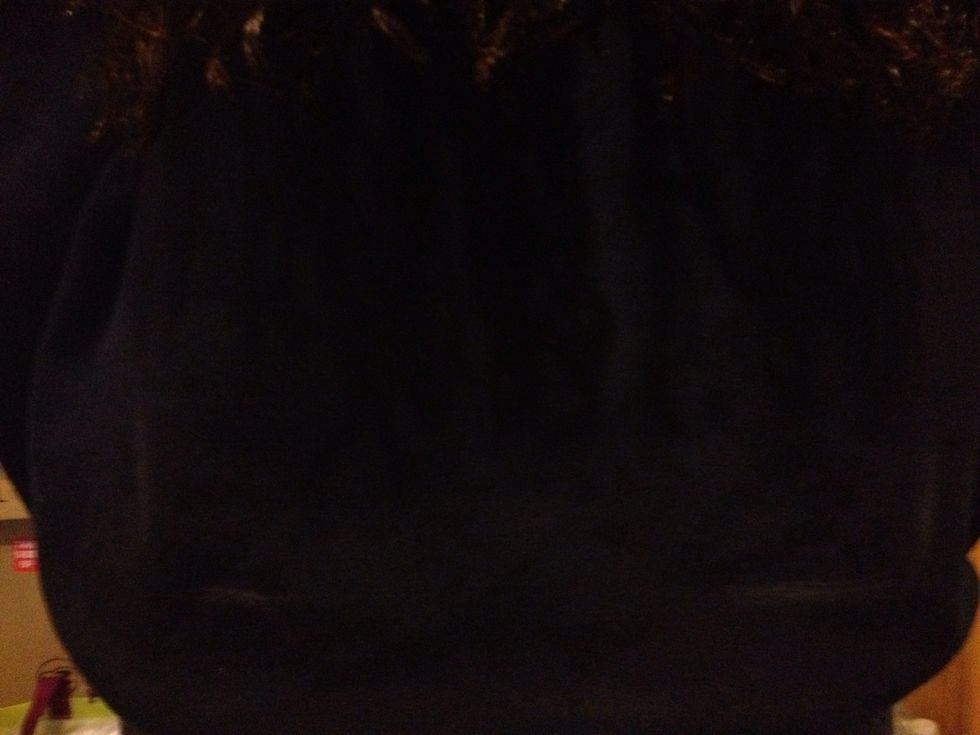 I had her put on the sweatshirt so i could really see the location I was going to place it and mark it.