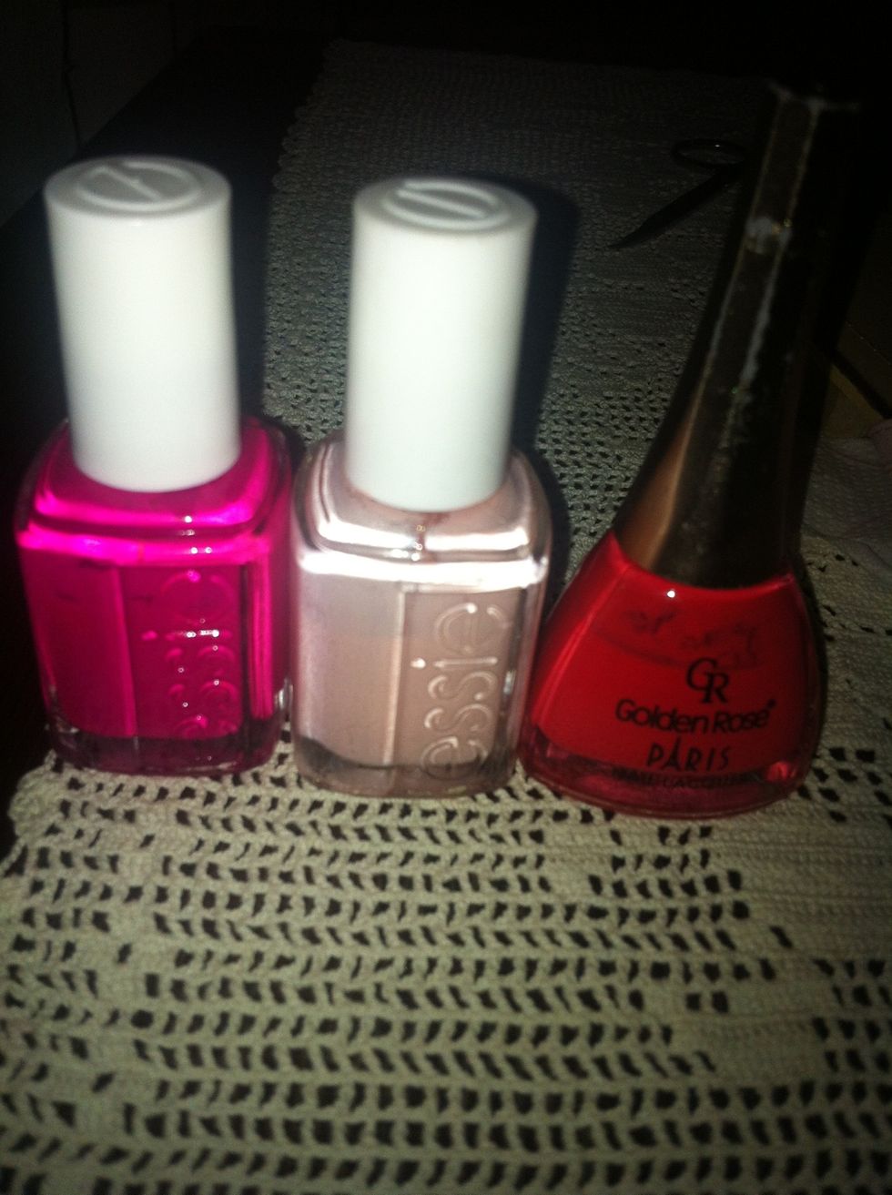 I had only this 3 colours at home, this is what im using