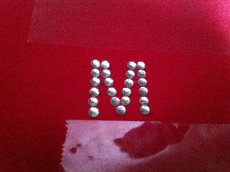 I had placed tape under the M to be sure to get Ms Kay's name straight.