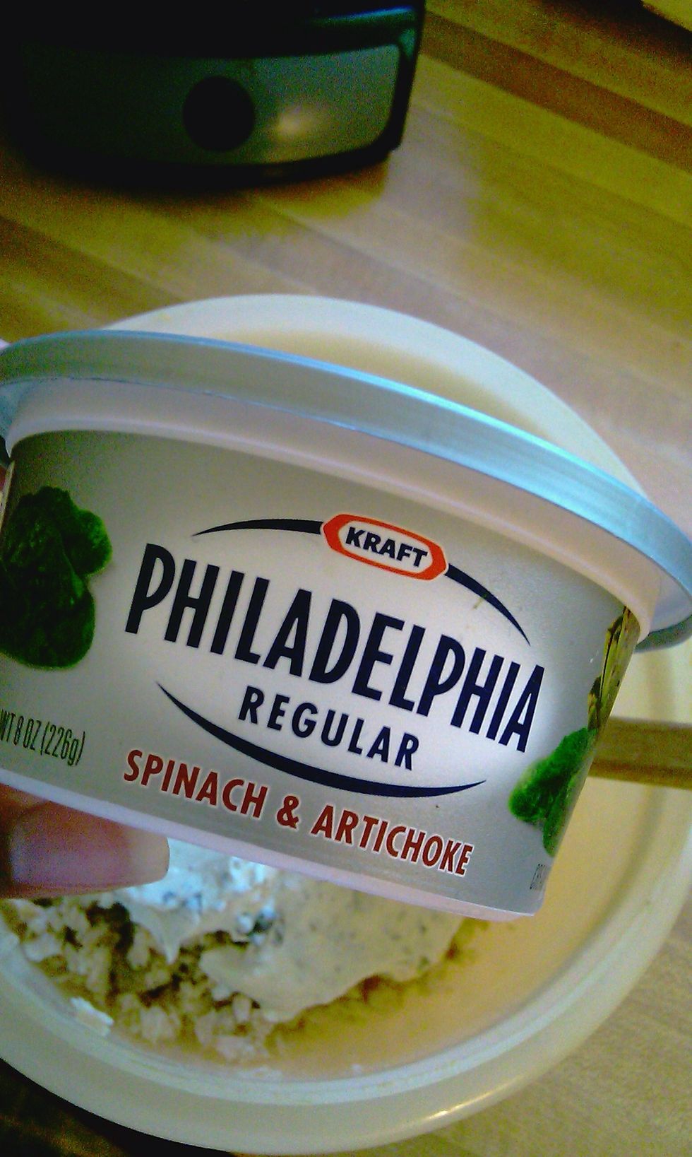 I had spinach artichoke cream cheese.