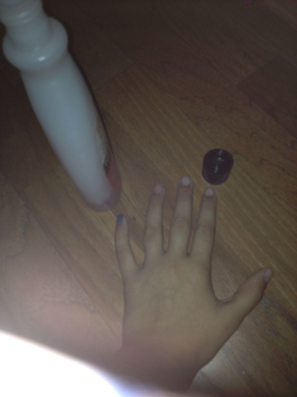 I had to take off nail polish