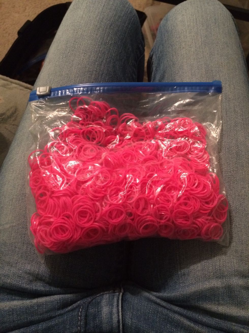 I have a lot of pink bands, lol