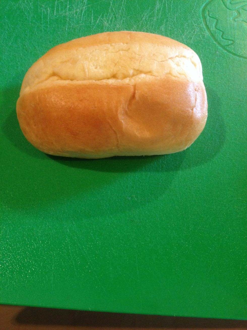 I have briochettes so will show you how to cut them. If you have a brioche loaf or normal bread simply cut slices then halve them.