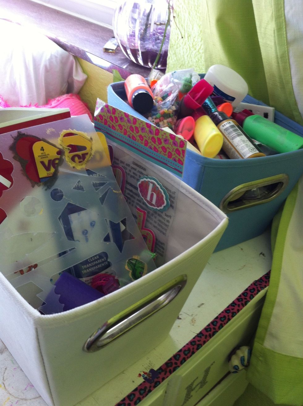 I have my bins of random supplies