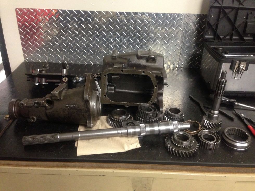 I have the tran all a part Next putting it back together