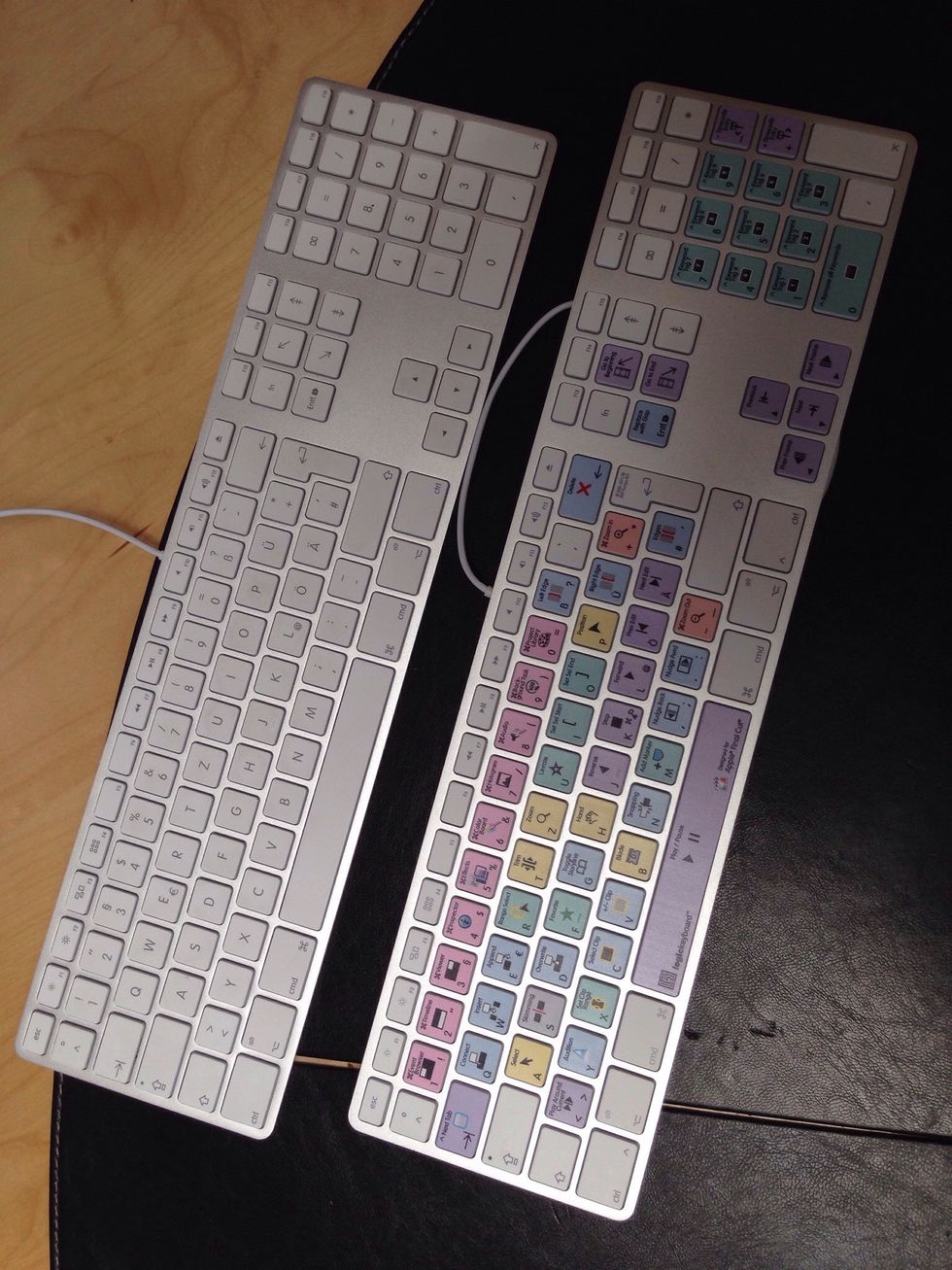 I have two keyboards, one for the usual stuff and one for cutting videos with Final Cut Pro.