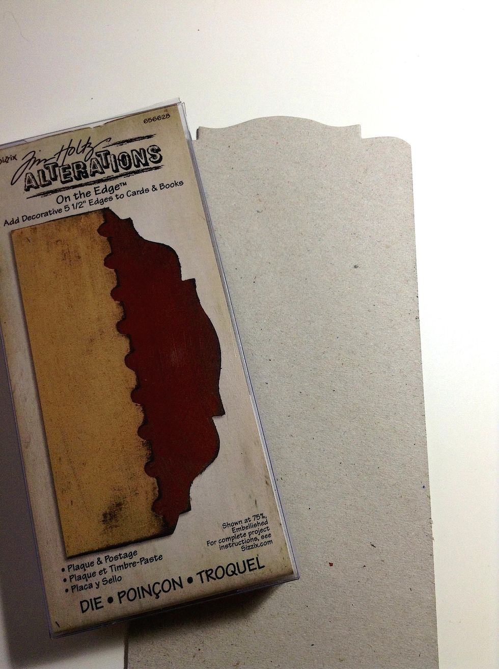 I have used another piece of chip board and I choose this die for my wall decor.