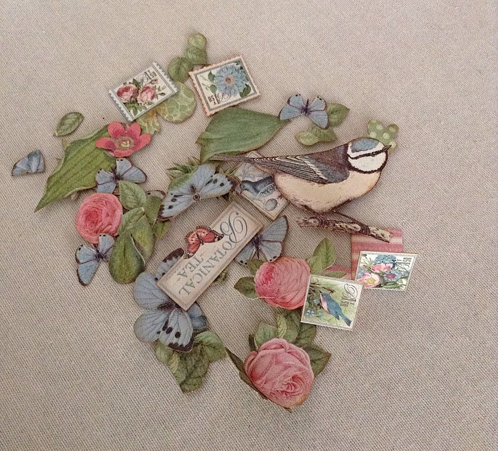 I have used cuts of Botanical Tea, Graphic 45 papers