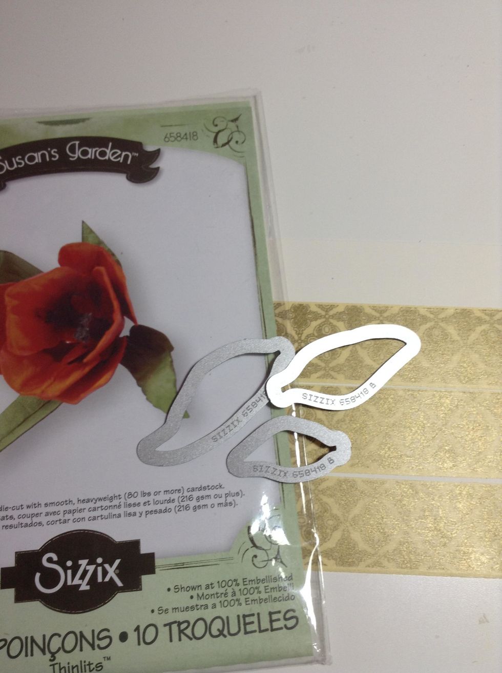 I have used this Sizzix die to make  the wings with the petals..