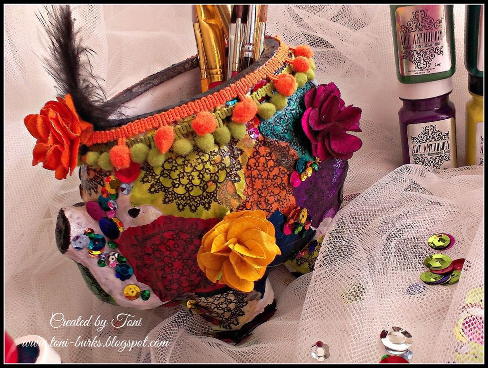 I hope this has inspired you to create something "hippie chic" . Have fun with the colors, go wild, be free spirited...For more inspiration please visit our blog @ http://artanthologyinc.com/blog/