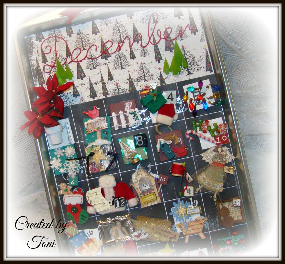 I hope this provided some inspirational ways to use those little embellishments that you have sitting around the craft room. Have fun and Merry Christmas ! www.toni-burks.blogspot.com