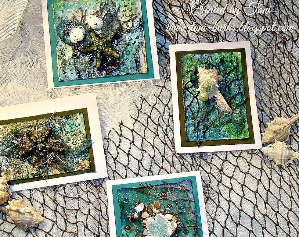 I hope you enjoyed this tutorial and it has inspired you to create a little set of masterpieces to give away...