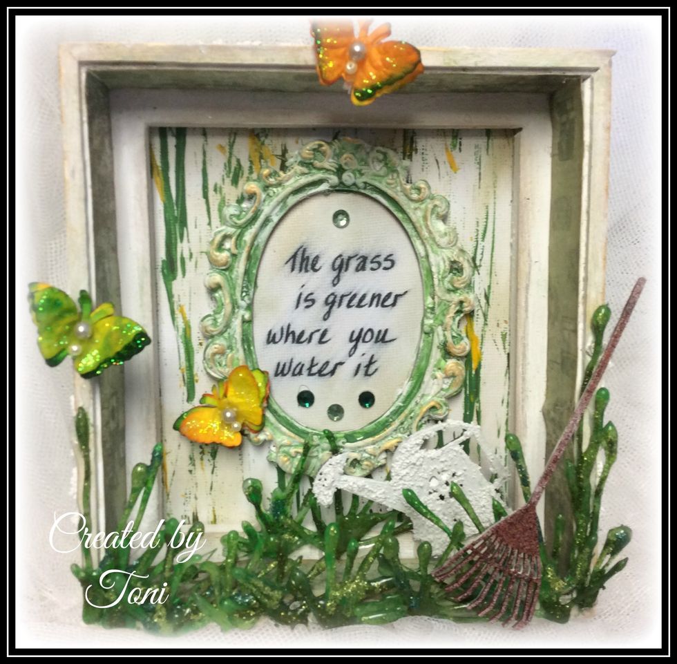 I hope you enjoyed this tutorial and were inspired to use items that you would normally not think to use when creating.