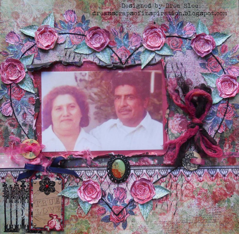 I hope you'll try some of these techniques on your next layout! You can find all of these supplies at www.FotoBella.com This tutorial was created by FotoBella Design Team Member Drea