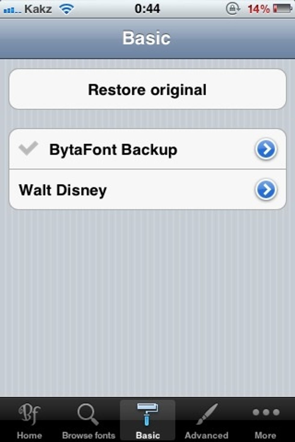 I installed "Walt Disney " font. Go to Byta font it look like this