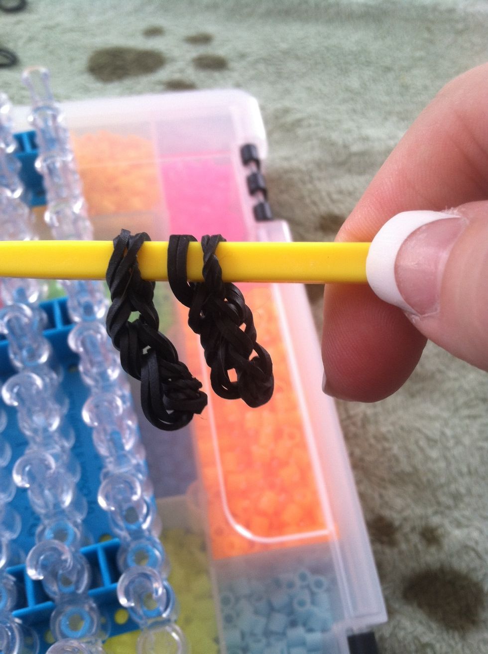 I just kept mine on my hook