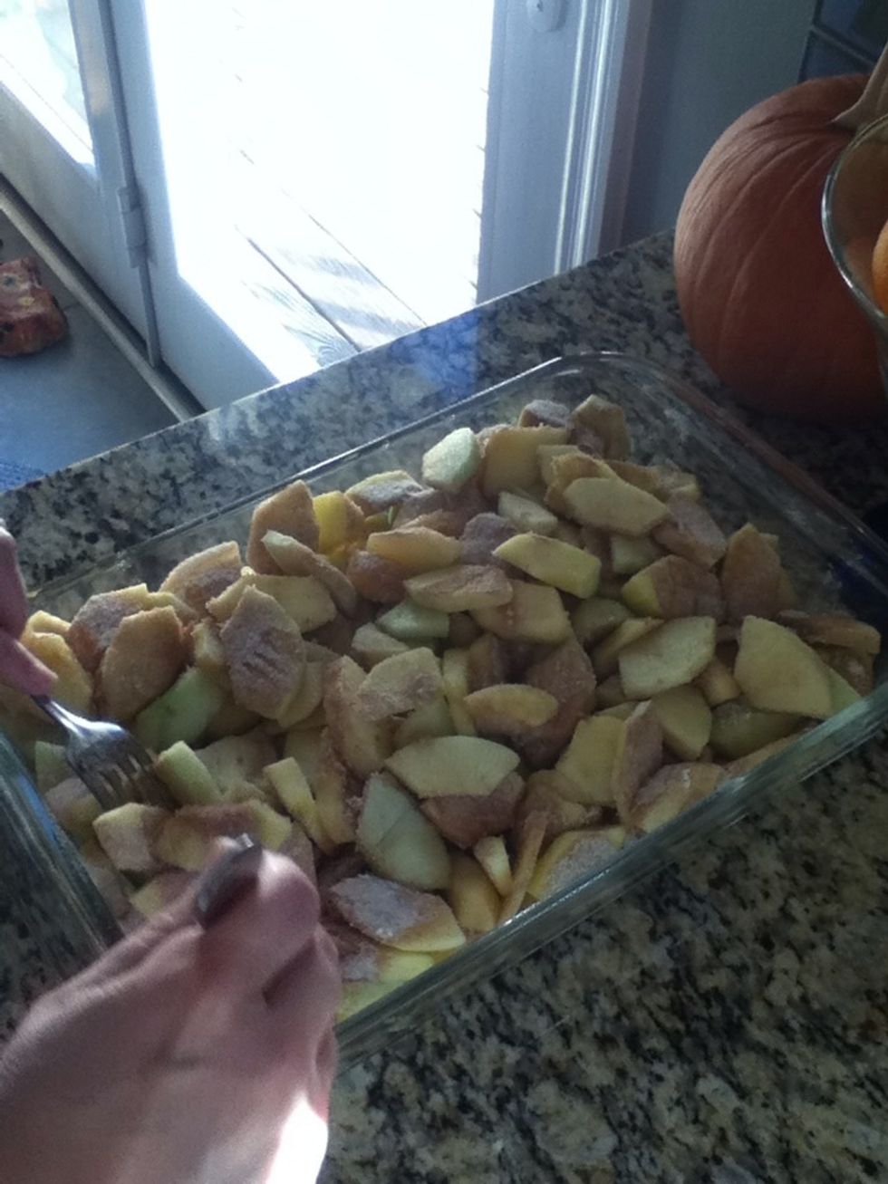 I just mixed them around to disperse the sugar