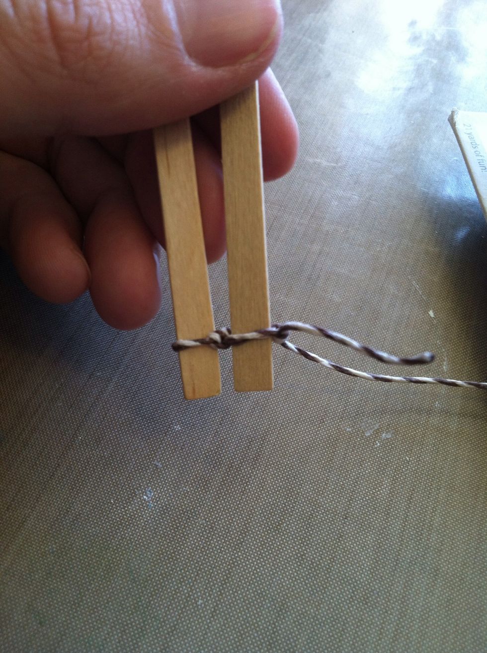 I just started knotting the Woodsies together.