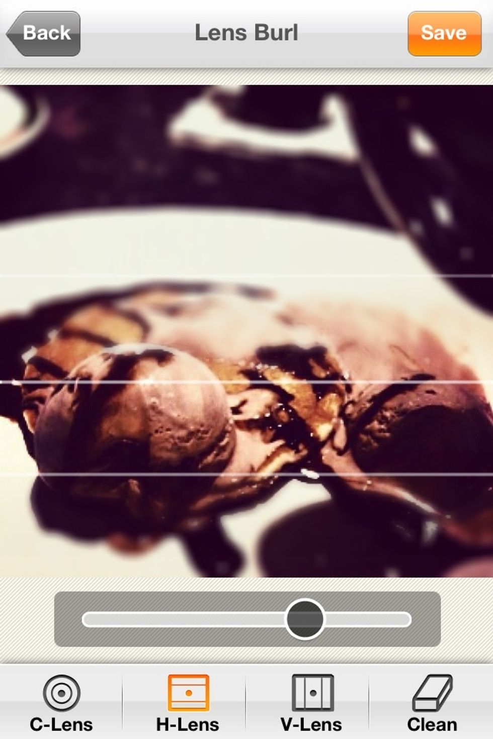 I just started playing around with the Lens Burl until it caught my attention. I ALWAYS export the photo in high-definition so it maintains sharp edges for when I share them.