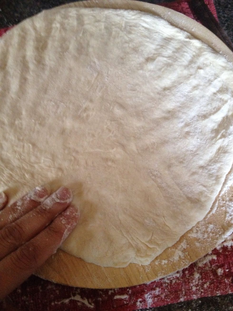 I kept pressing edges to make a circle