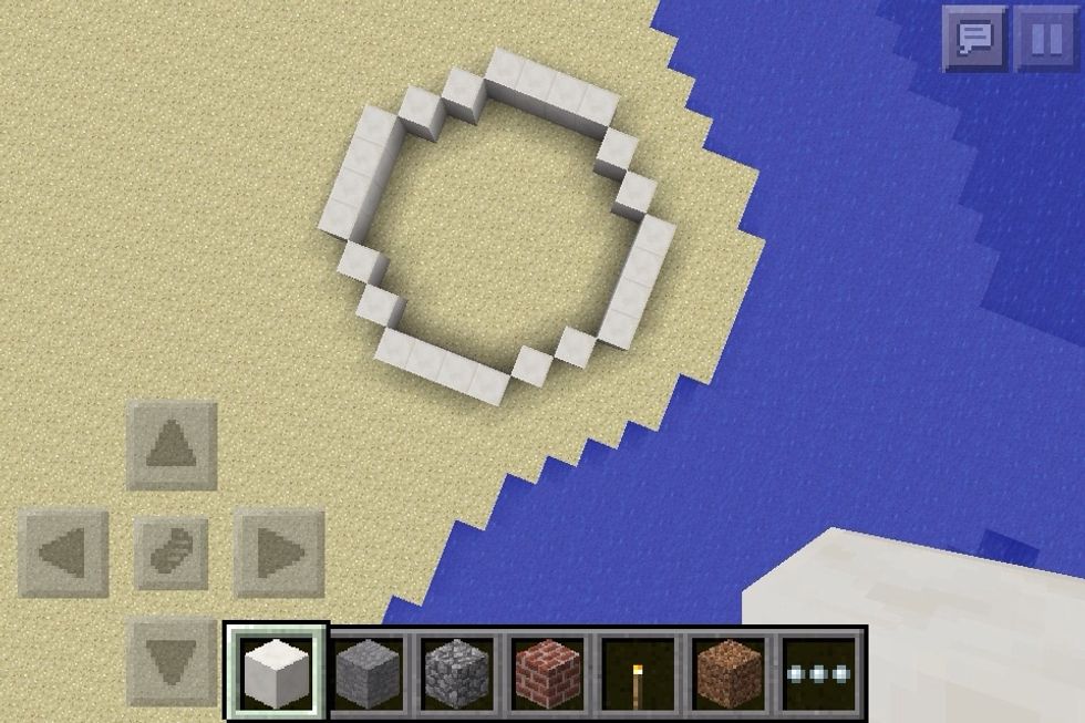 I kept repeating untill I had this shape