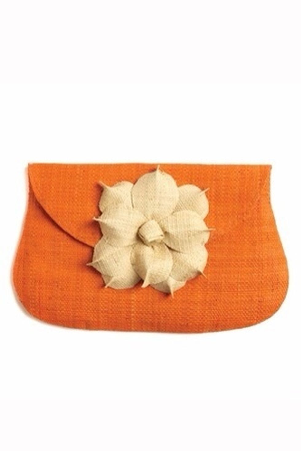 I knew I wanted to make a clutch out of the fabric and I really liked the look of this bag, so I used it for inspiration.