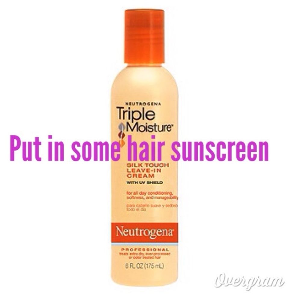 I know it might sound crazy but just like the hair mask it helps protect from damage that the sun may cause