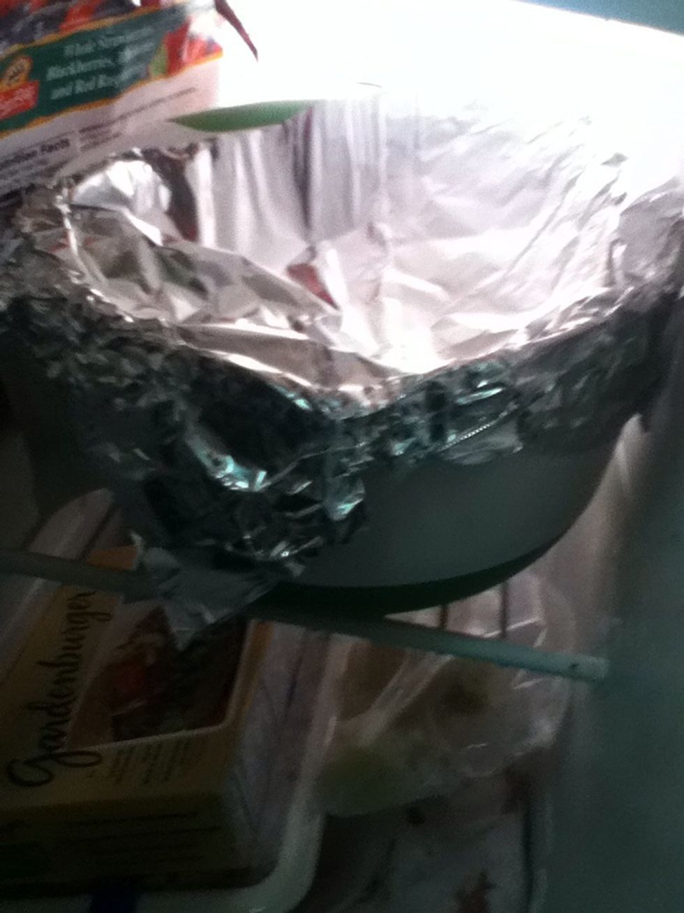 I know its hard to wait, but cover with foil and place in freezer for around 30 mins.