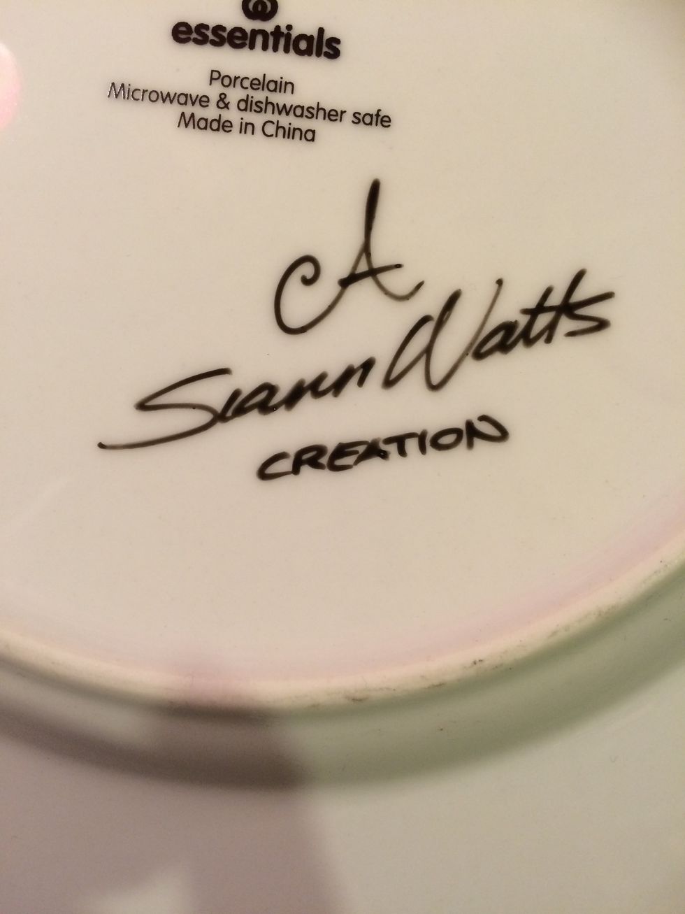 I labelled the bottom of my plates