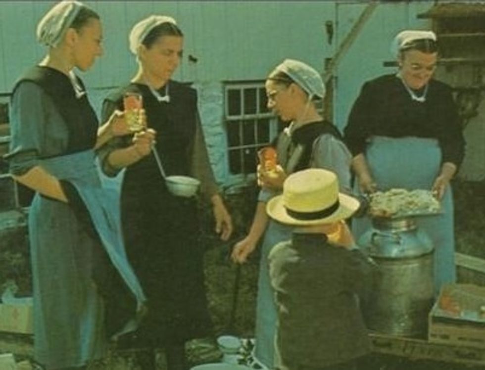 I learn it's actually German in origin, derived from the German "pfannkuchen" & first made in a Seattle restaurant. The "Dutch" refers to German-American immigrants known as the Pennsylvania Dutch.