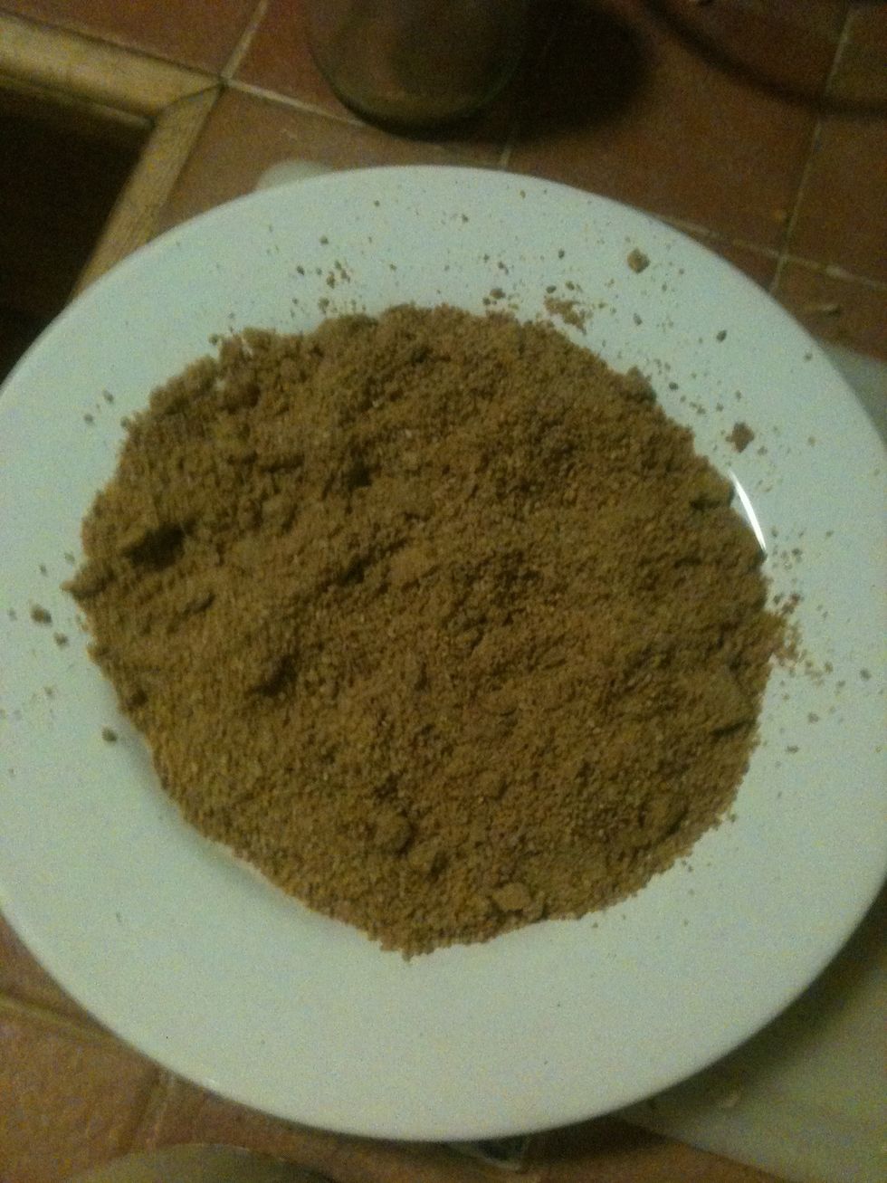 I leave it out to cool for a few minutes before putting it in a jar, but this might not be necessary. I think i might clump together if you put it in hot? Could be wrong.